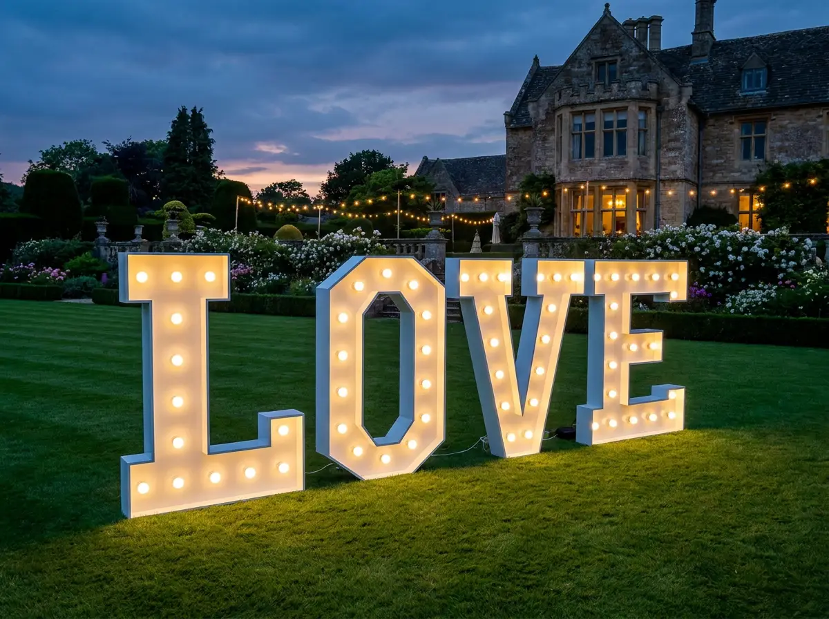 4ft marquee LOVE letters rental Tampa
